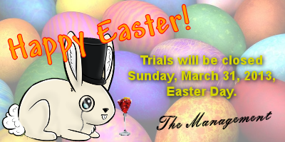 Closed March 31, 2013